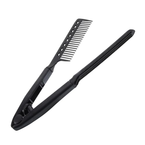 ARTSEWPLY Faltbarer Haarglätter Kamm V Förmig Leicht und Tragbar Profi Styling Werkzeug für Glattes Haar Salon Pflege Kunststoff Robust und Kompakt für Damen und Herren Zufällige Farbe von ARTSEWPLY