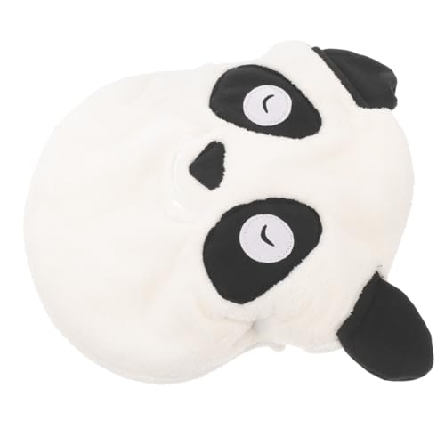 ARTSEWPLY Gesichtsmaske Handtuch mit Sicherem Gurt Mikrofaser Korallenvlies Weiches Hot Compress Tuch für Dampfbad und Feuchtigkeitsspendende Hautpflege Cartoon Panda Design Abnehmbar von ARTSEWPLY