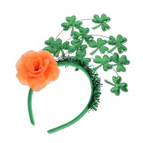 ARTSEWPLY Glänzendes St Patrick Haarreif Kleeblatt Haarband Grün Festlich Komfortabel Langlebig Irisches Festival St Patricks Day Accessoire für Damen und Mädchen Karneval Party von ARTSEWPLY