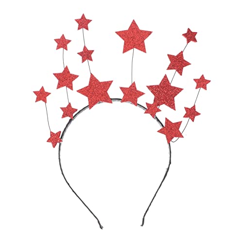 ARTSEWPLY Glitzerndes Stern Haarband Damen Party Kopfschmuck Verstellbar für Geburtstag Maskerade Karneval Cosplay von ARTSEWPLY