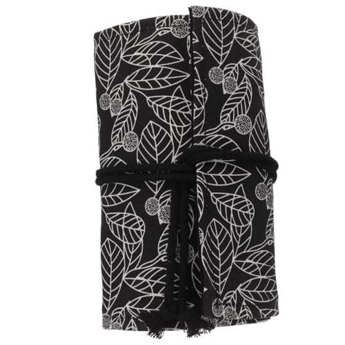 ARTSEWPLY Große Leinwand Stifterolle mit Fächern Gerollte Federtasche für Künstler Platzsparende Aufbewahrung für Buntstifte Marker und Pinsel Leichtes und Tragbares Rollmäppchen für von ARTSEWPLY