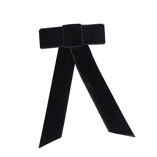 ARTSEWPLY Großer Haarklammer mit Schleifen Design Elastischer Haarschmuck für Mädchen Klassischer Stil Schwarz für Verschiedene Anlässe Wie Geburtstage und Partys von ARTSEWPLY