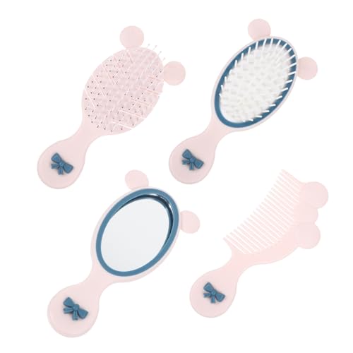ARTSEWPLY Haarkamm Set mit Handspiegel Kleine Tragbare Entwirrende Bürste aus zur Kopfhaut Leicht und Kompakt für Mädchen Zuhause und Unterwegs Teiliges Styling Set von ARTSEWPLY