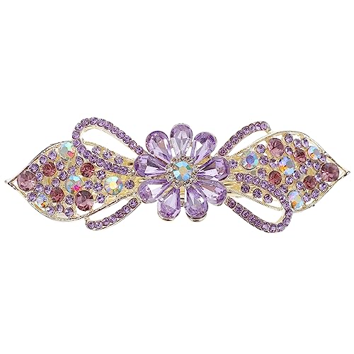 ARTSEWPLY Haarklammer Damen mit Strasssteinen Robuste Funkelnde Haarspange für Dickes Haar Frühling Design Eleganter Haarschmuck für Alltag und Besondere Anlässe Langlebig und Modisch von ARTSEWPLY