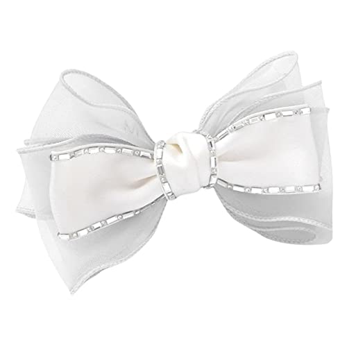 ARTSEWPLY Haarklammer mit Strasssteinen Kleine Schleife Haarspange für Damen und Mädchen Leichtes Langlebiges Material Geeignet für Party Alltag Schule und Festliche Anlässe von ARTSEWPLY