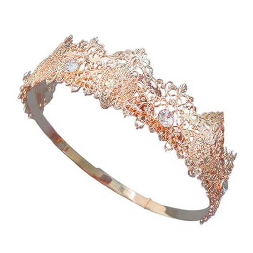 ARTSEWPLY Haarkrone Funkelnden Strasssteinen Braut Tiara für Hochzeit Königliches Design Glänzender Haarschmuck für Damen Festlicher Auftritt von ARTSEWPLY