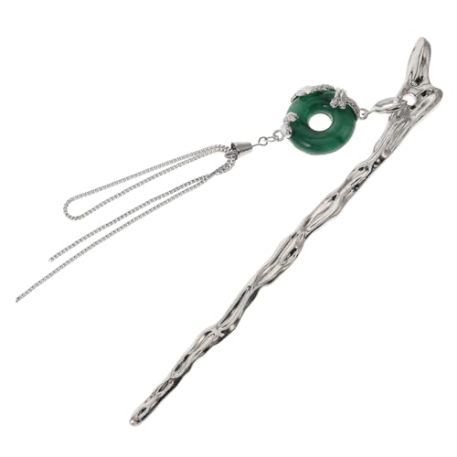 ARTSEWPLY Elegante Haarnadel Mit Drachen-jade Quasten-clip Für Frauen Traditionelles Chinesisches Haar-accessoire von ARTSEWPLY