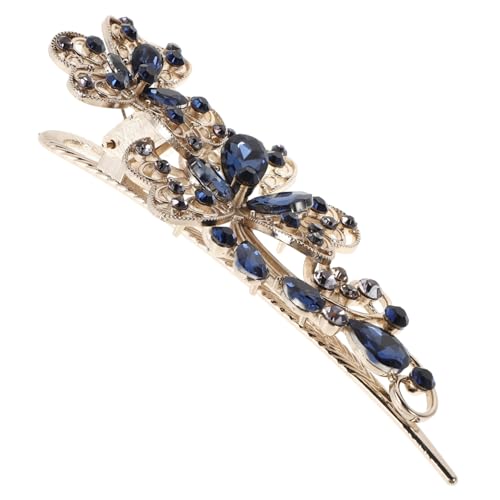 ARTSEWPLY Haarspange mit Funkelnden Kristallen Langlebige Zinklegierung Dekorativer Haarschmuck für Damen und Mädchen für Pferdeschwanz und Festliche Anlässe Bequeme Anwendung Am Hinterkopf von ARTSEWPLY