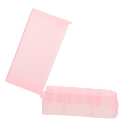 ARTSEWPLY Halbtransparente Staubdichte Nagelfräser aufbewahrungsbox mit Fächern Tragbare Kunststoff organizer box für Maniküre Pediküre werkzeuge Geeignet für Professionelle Nagelstudios von ARTSEWPLY