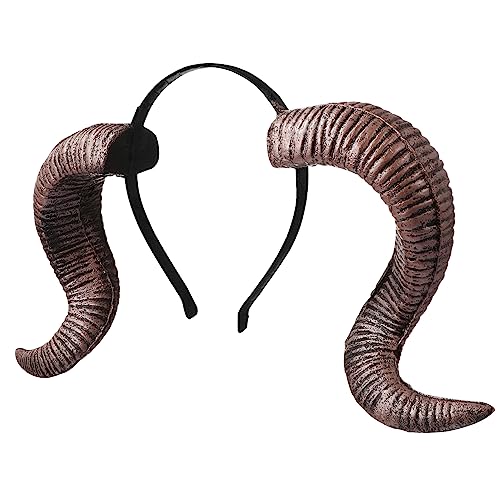 ARTSEWPLY Halloween Hörner Haarreif Cavel Design für Kostüm und Partydekoration Leicht Komfortabel für Cosplay und Halloween Feiern Hochwertiges Sicheres Material von ARTSEWPLY