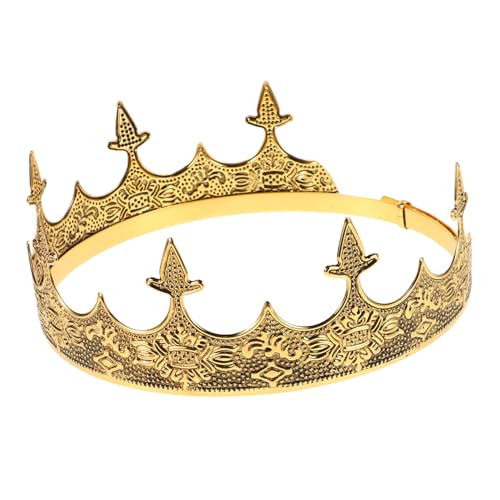 ARTSEWPLY Herren Königskrone Vintage Design Kopfschmuck mit Einzigartiger Form für Fasching Karneval Hochzeit Party Geburtstagsfeier Universalgröße von ARTSEWPLY