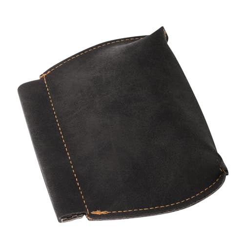ARTSEWPLY Herren Münzfach Geldbörse aus Robustem Pu Leder Retro Portemonnaie mit Automatischem Verschluss Kompakte Geldtasche für Unterwegs Eleganter Organizer für Münzen und Kosmetik von ARTSEWPLY