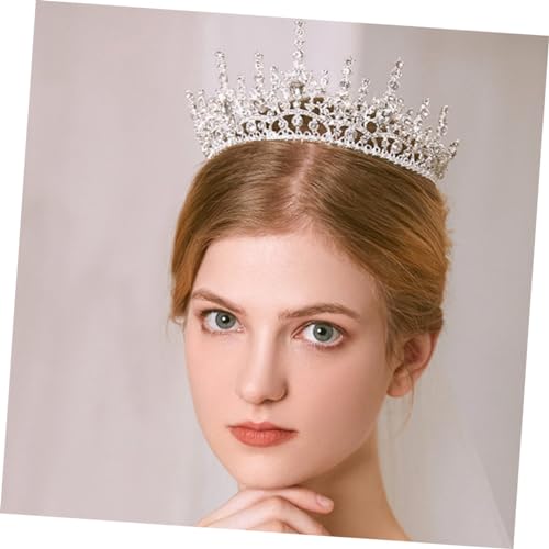 ARTSEWPLY Hochzeit Tiara Stirnband mit Kristallkrone Eleganter Haarschmuck für Braut und Brautjungfern Modischer Haarreif für Hochzeitsfeier Party Festival und Besondere Anlässe von ARTSEWPLY