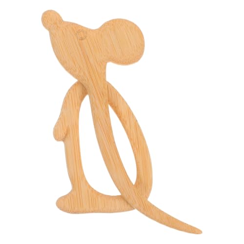 ARTSEWPLY Holz Brosche Maus Motiv Kreative Tier Anstecknadel für Damen Leichter Schal Pin Vielseitiger Schmuck für Kleidung Taschen Pullover Alltag Handgefertigte Vintage Brosche von ARTSEWPLY