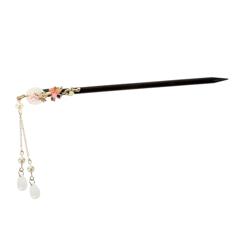 ARTSEWPLY Holz Haarstäbchen für Damen Dekorative Haarspangen mit Jade Element Robust und Rutschfest für Hochsteckfrisuren und Dicke Locken Langlebige Haarnadeln für Traditionelles Styling von ARTSEWPLY