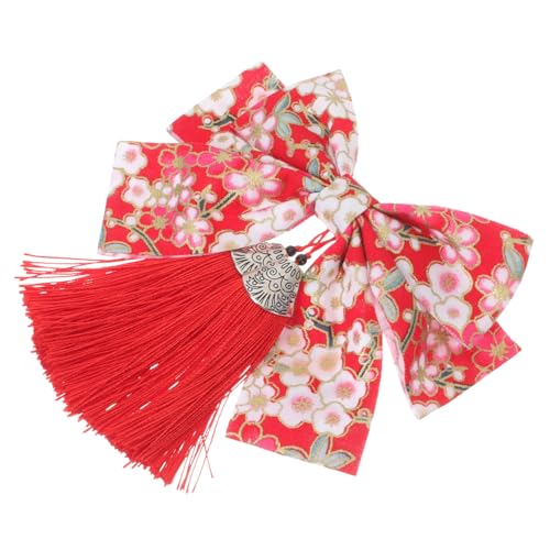 ARTSEWPLY Japanischer Haarklammer Schleife mit Quaste Leichter Kimono Haarschmuck für Damen und Mädchen Eleganter Haarklammer für Festliche Anlässe und Traditionelles Styling von ARTSEWPLY