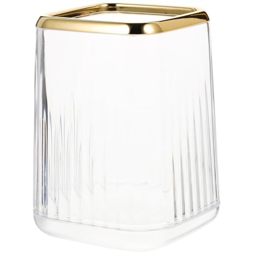 ARTSEWPLY Klarer Kosmetik Pinselhalter Transparente Aufbewahrungsbox für Make Up und Stifte Eleganter Organizer für Schreibtisch und Tischdekoration von ARTSEWPLY