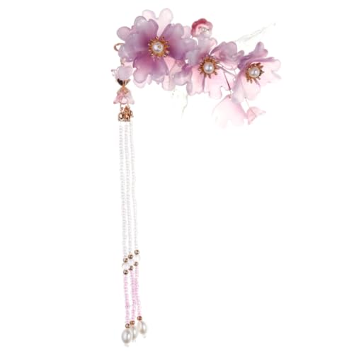 ARTSEWPLY Retro Haarspange Mit Blüten Und Quasten Elegante Haarschmuck Für Damen Vielseitig Einsetzbar Für Alltag Fotoshootings Und Partys Geeignet Für Dickes Und Dünnes Haar Leicht Und von ARTSEWPLY
