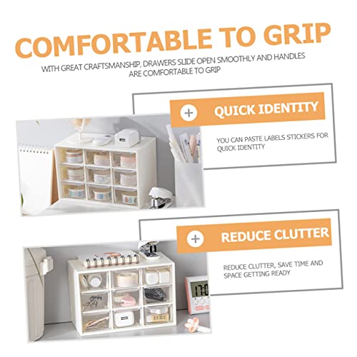 ARTSEWPLY Kosmetik Organizer mit Fächern Transparenter Schubladenaufbewahrung Makeup Aufbewahrungsbox für Lippenstifte und Schreibtisch Organizer Praktische Sortierbox für Badezimmer und von ARTSEWPLY