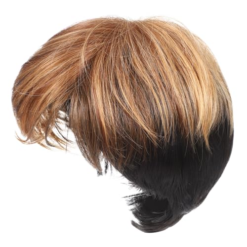 ARTSEWPLY Kurze Damen Perücke Bob mit Natürlichem Ponyersatz Leichte Atmungsaktive Synthetische Fasern Weich Realistische Textur für Alltag Party und Cosplay Schnelle Anwendung Ingwerfarbe von ARTSEWPLY