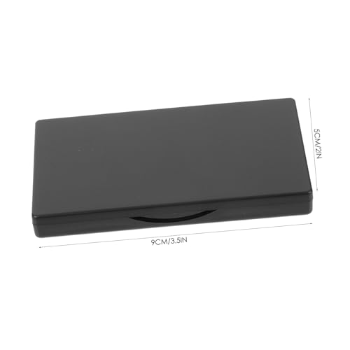 ARTSEWPLY Leere Lidschattenpalette mit Spiegel Rechteckige Matte Schwarze Make Up Box Fächer Langlebig Stabil Tragbar für DIY Lidschatten und Kosmetik Aufbewahrung für Reisen von ARTSEWPLY
