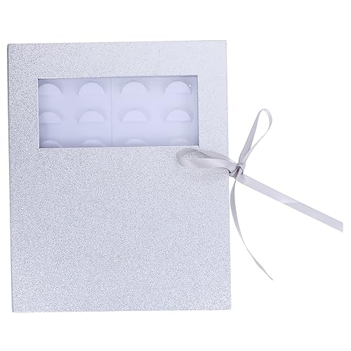 ARTSEWPLY Leichte Transparente Wimpernaufbewahrungsbox mit Tray Falsche Wimpern Organizer Sicherer Verschluss für Reise Kosmetikstudio und Zuhause Bunte Verpackung Silber von ARTSEWPLY