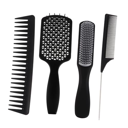 ARTSEWPLY Massagekamm Teiliges Kunststoff Kamm Ergonomisch Breiter Zahn Nass und Trocken Verwendbar Entwirrend Leicht Langlebig für Damen und Herren Haarstyling von ARTSEWPLY