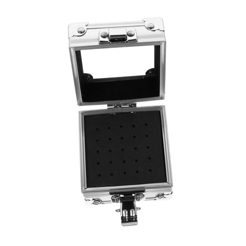 ARTSEWPLY Nagelbohrer Aluminium Aufbewahrungsbox Langlebig Leicht Tragbar für Nagelfräser Schleifkopf Organizer Professionell für Maniküre Nageldesign Studio und Zuhause von ARTSEWPLY