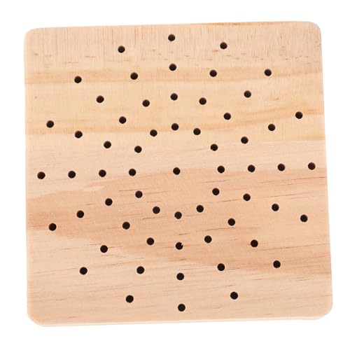 ARTSEWPLY Nagelbohrer Organizer Holz mit Mehrfachlöchern Langlebiger Nagelfräser Bit Halter Kompakte Aufbewahrungsbox für Maniküre Werkzeuge Platzsparendes Nagelbohrer Aufbewahrungsregal von ARTSEWPLY