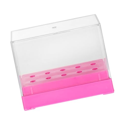 ARTSEWPLY Nail Drill Bit Aufbewahrungsbox Transparente Kunststoff-organizer Mit Hochwertigem Material Für Nagelbohrer Für Nail Art Studio Und Zuhause Und Sicher Anwendung von ARTSEWPLY