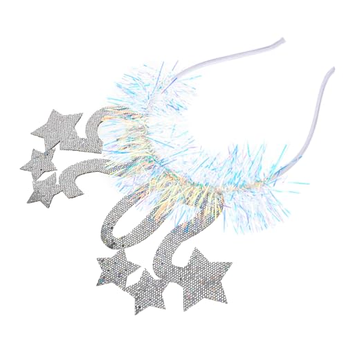 ARTSEWPLY Neujahr Stirnband Verstellbar Glitzer Kopfschmuck Stern Haarreifen Party Fotorequisite Leicht Komfortabel Langlebig für Silvester Feier von ARTSEWPLY