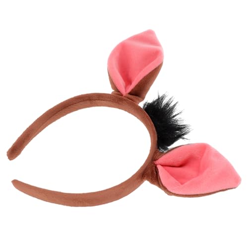 ARTSEWPLY Niedlicher Warzenschwein Ohren Haarreif Weicher Leichter Tierkostüm Stirnband für Cosplay Karneval Party Sicheres Material Geschenkidee für Themen und Maskenpartys von ARTSEWPLY