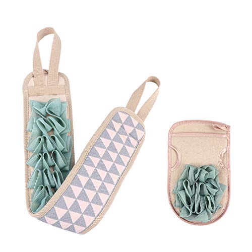 ARTSEWPLY Peeling Badetuch 2 Stücke Duschhandschuhe Aus Polyester Baumwolle Rückenreinigung Körperpeeling Für Damen Und Herren Mehrzweckiger Badeschrubber Für Tägliche Anwendung von ARTSEWPLY