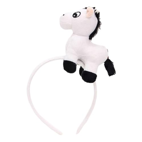 ARTSEWPLY Pferde-cosplay-stirnband Flauschiges Haarband Tier-stirnband Pferde-accessoires Süße Make-up-kopfbedeckung Plüsch-haarreifen Haar-accessoire Zum Gesichtwaschen von ARTSEWPLY