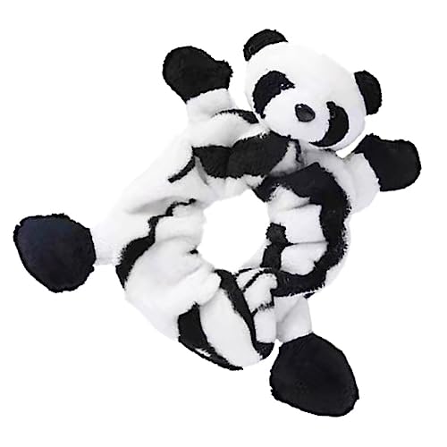 ARTSEWPLY Panda-puppen-haarband Aus Plüsch Dehnbares Haarband Seil Pferdeschwanzhalter Für Frauen Und Mädchen Leicht Und Angenehm Zu Tragen von ARTSEWPLY