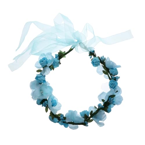 ARTSEWPLY Realistischer Blumenkranz Kopfschmuck Boho Haarschmuck für Strandurlaub und Fotoshooting Langlebiger Verblassungsbeständiger Blumengirlande Haarschmuck für Frauen und Mädchen von ARTSEWPLY
