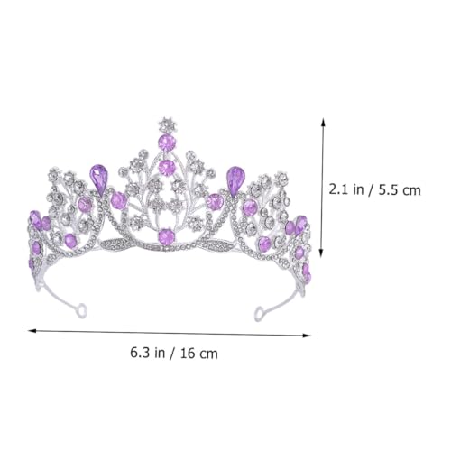 ARTSEWPLY Rhinestone Brautkrone Silber Hochzeits und Geburtstags Haarschmuck für Prinzessinnen Festlicher Glitzer Kopfschmuck Geeignet für Braut Brautjungfern und Besondere Anlässe von ARTSEWPLY