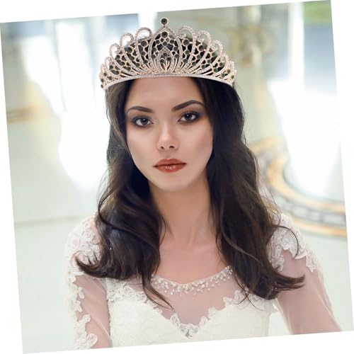 ARTSEWPLY Rhinestone Brautkrone mit Barock Design Diadem für Hochzeit Party und Bühnenauftritte Langlebige Auffälliges Accessoire für Damen und Braut von ARTSEWPLY
