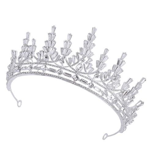 ARTSEWPLY Rhinestone Haarkrone Silber Hochwertiger Brautschmuck Leichtes Stirnband Für Damen Teen Mädchen Hochzeit Verlobung Festliche Anlässe von ARTSEWPLY