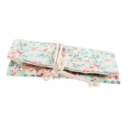 ARTSEWPLY Rollmäppchen aus Canvas mit Fächern Großer Kapazität Waschbare Stifterolle Tragbare Federtasche zum Aufrollen Organizer für Buntstifte Pinsel und Schreibgeräte Platzsparend und von ARTSEWPLY