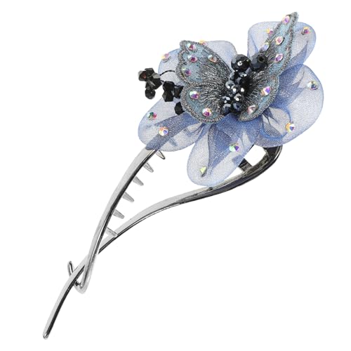 ARTSEWPLY Schmetterling Haarspange Damen Twist Clip Haarschmuck aus Langlebigem Legierungs und Stoffmaterial Schonend für kein Knick für Halbe und Volle Frisuren Modisches Accessoire von ARTSEWPLY