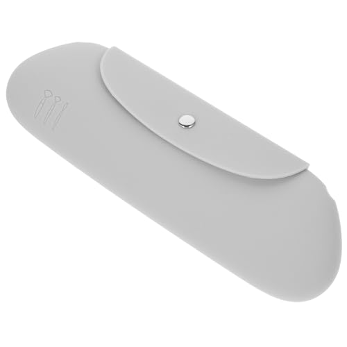 ARTSEWPLY Silikon Make Up Pinsel Organizer Tasche Kompakt Leicht Tragbar Reise Kosmetiktasche Pinselhalter Staubdicht Handtaschen Organizer für Damen Mädchen von ARTSEWPLY