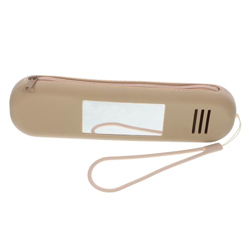 ARTSEWPLY Silikon Make Up Pinselhalter Kosmetiktasche mit Spiegel Tragbarer Kompakter Kosmetik Organizer für Reisen Langlebig Formbeständig Leicht für Unterwegs und Outdoor Makeup Storage von ARTSEWPLY