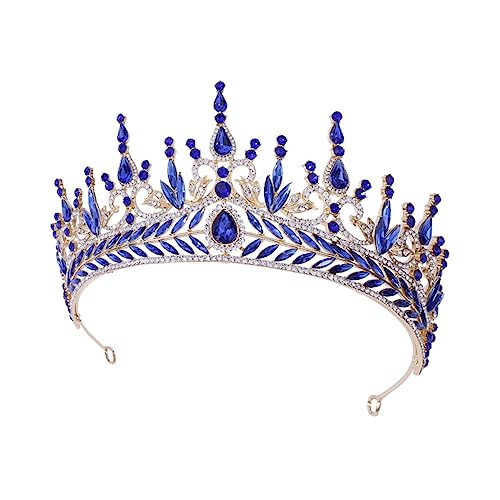 ARTSEWPLY Strasskrone Tiara Brautkrone Barockstil Haarschmuck für Damen Hochzeit Festliche Anlässe Cosplay Jga Accessoire von ARTSEWPLY