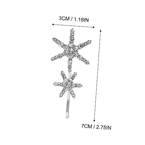 ARTSEWPLY Teiliges Sternförmige Haarklammern mit Glitzersteinen Funkelnde Damen Haarspangen aus Langlebiger Legierung Modischer Haarschmuck für Party und Alltag Rostfrei und Elegant von ARTSEWPLY
