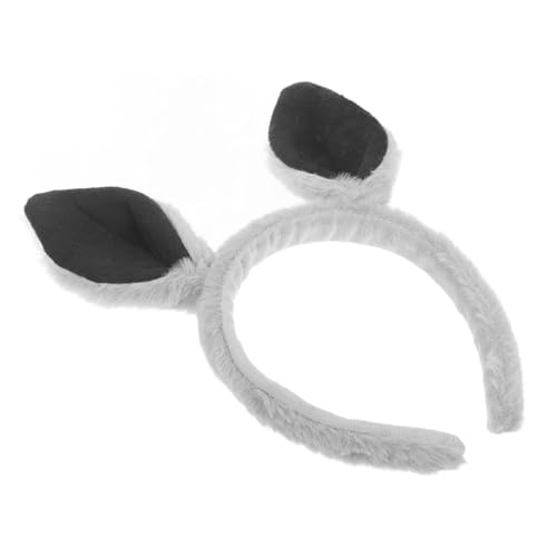 ARTSEWPLY Tierohren Haarreif Für Frauen Lustiges Tierkopfschmuck-accessoire Für Partys Karneval Und Halloween Niedliches Stirnband Mit Grauen Ohren Für Verkleidung Und Festlichkeiten von ARTSEWPLY