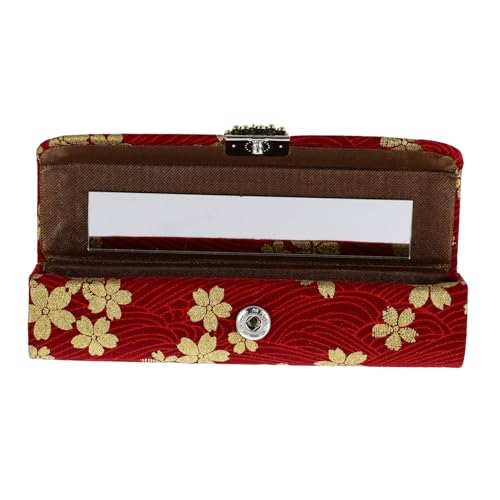 ARTSEWPLY Tragbare Lippenstift Aufbewahrung mit Spiegel Langlebiges Kompaktes Lippenstiftetui für Reisen Partys Camping für Lippenstifte und Lipgloss Praktische Kosmetikbox für Damen von ARTSEWPLY