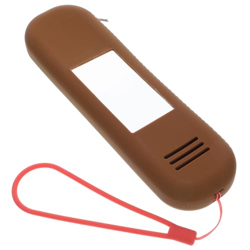 ARTSEWPLY Tragbare Make Up Pinsel Aufbewahrungstasche aus Silikon mit Spiegel Multifunktionaler Kosmetik Organizer für Damen Kompakte Reise Schminktasche in Braun Leicht und Vielseitig von ARTSEWPLY