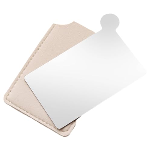 ARTSEWPLY Tragbare Make up Mischpalette mit Integriertem Spiegel Kompakte Edelstahl Foundation Blending Tray für Präzises Mischen von Concealer Blush und Lidschatten Langlebig und von ARTSEWPLY