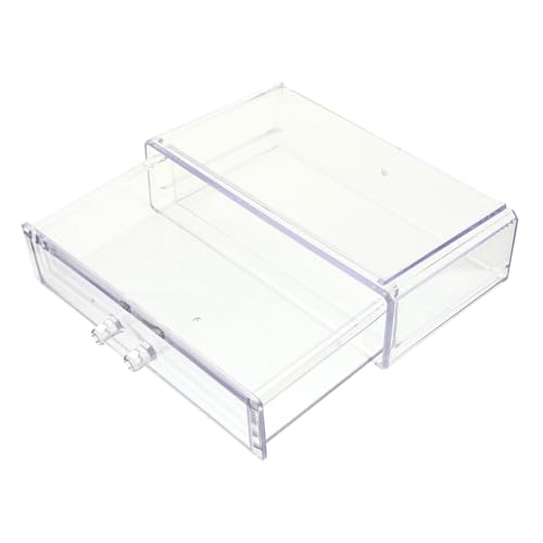 ARTSEWPLY Transparente Aufbewahrungsbox mit Schublade Kosmetik und Schmuckorganizer Langlebig Durchsichtig für Büro und Schreibtisch Vielseitiger Make Up und Schreibwaren Organizer für von ARTSEWPLY